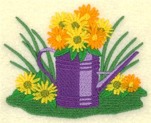 Watering Can with Flowers 2