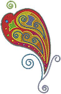 Scrollworks heart swirl design
