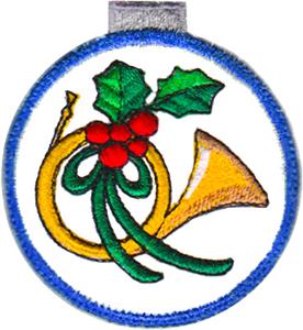 Christmas Horn Ornament