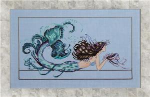 Mermaid Undine Cross Stitch Pattern