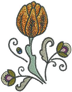 Tudor flower design 3