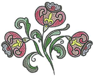 Tudor flower design 7