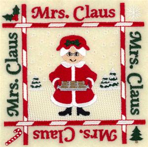 Mrs. Claus Quilt Square