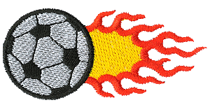 Soccerball with Flames 17