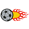 Soccerball with Flames 17