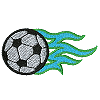 Soccerball with Flames 18