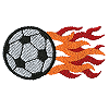 Soccerball with Flames 21