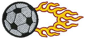 Soccerball with Flames 23