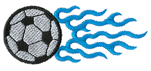 Soccerball with Flames 24