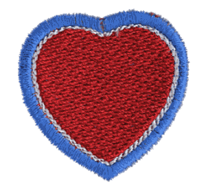 Heart 41-Red, White & Blue