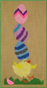 All Stacked Up- Easter Chick Cross Stitch Pattern