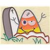 Candy Corn applique/tombstone small