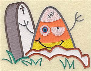 Candy Corn applique/tombstone / small