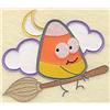 Candy Corn applique/broomstick small