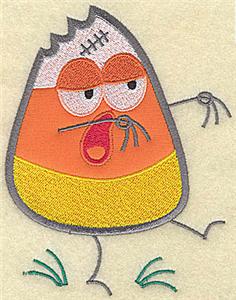 Candy Corn applique ghoul / small
