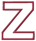 Applique 3 XL, Letter Z