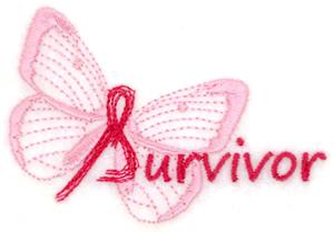 Breast Cancer Wings Survivor