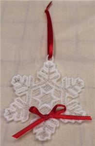 Free Standing Lace Snowflake