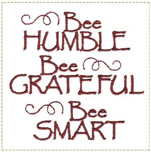 Bee Humble Grateful Smart / Square