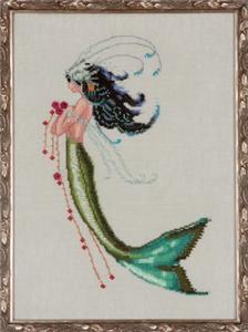 Mermaid Verde La Petite Mermaids Collection  Cross Stitch Pattern