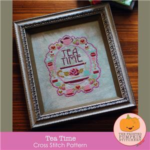 Tea Time Cross Stitch Pattern