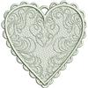 Free Standing Lace Heart 1
