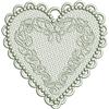 Free Standing Lace Heart 6