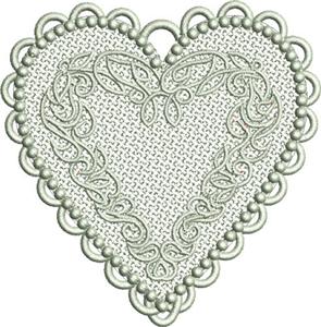 Free Standing Lace Heart 6