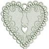 Free Standing Lace Heart 7
