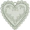 Free Standing Lace Heart 10