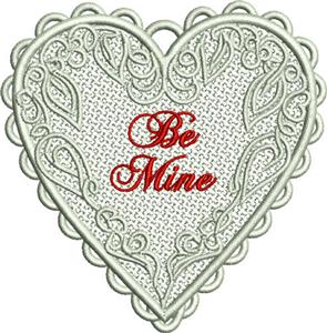 Free Standing Lace Heart 11