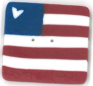 Extra Large Square Flag Button