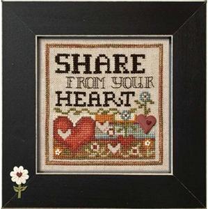 Share From Your Heart Cross Stitch Pattern