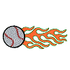 Flaming Baseball 50