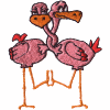 Love Birds (Flamingos)