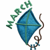 Rustic Kite with March Lettering