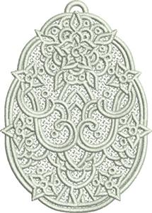 Free Standing Lace Egg 1