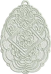 Free Standing Lace Egg 3