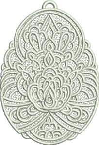 Free Standing Lace Egg 8