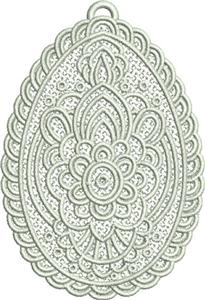 Free Standing Lace Egg 9
