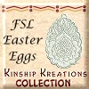 Free Standing Lace Easter Eggs