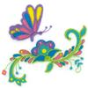Jacobean Flowers & Butterflies 9