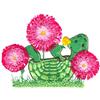 Turtle w/Loopy Flowers