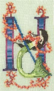 Letters from Mermaids-N Cross Stitch Pattern