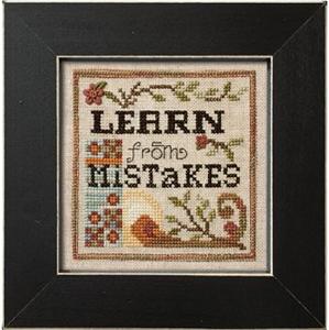 Learn From Mistakes Cross Stitch Pattern