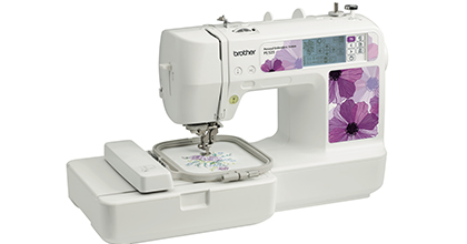 Brother® PE-525 sewing machine.