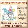 Rooster Quilt Blocks / Larger