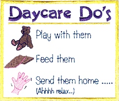 Daycare Do's