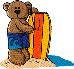 Beach Bear with Boogie Board