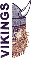 Vikings Mascot (Half Face)